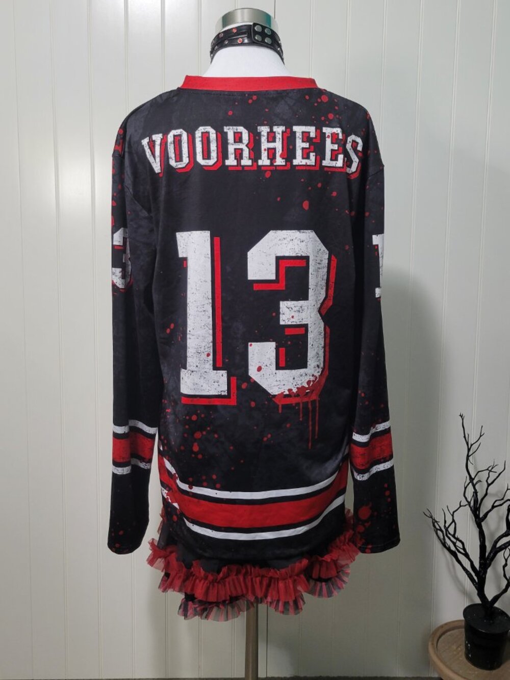 BlackMilk Jason Voorhees Friday 13th Horror Goth Grunge Goalie Hockey Jersey M - Picture 13 of 16